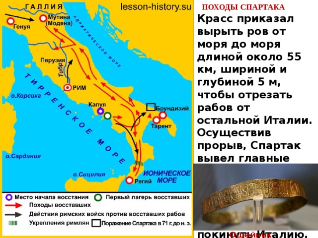 Картинки восстание спартака история 5 класс