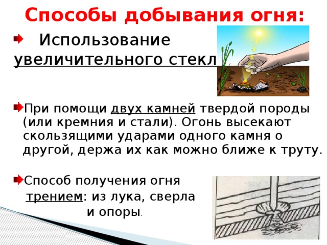 Способы добывания. Способы добычи огня. Способы добывания огня. Способы добывания огня ОБЖ. Способы добывания огня и воды.