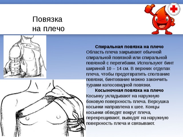 Повязки, общая характеристика и правила наложения