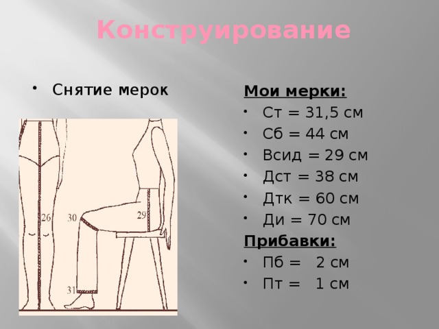 Творческий проект брюки