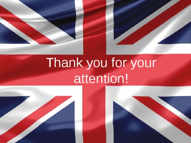 Thank you for your attention! 
