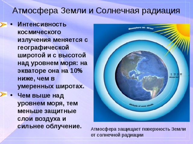 Почему солнечная радиация меняется по сезонам года