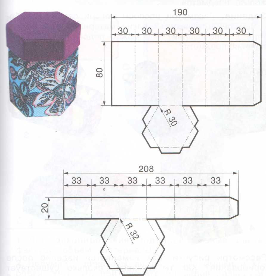 Технология 3 класс развертка коробки. Чертеж шестигранной шкатулки. Шкатулки из картона своими руками чертежи. Чертеж развертки коробки из картона. Шкатулки из бумаги своими руками чертежи и схемы сборки.