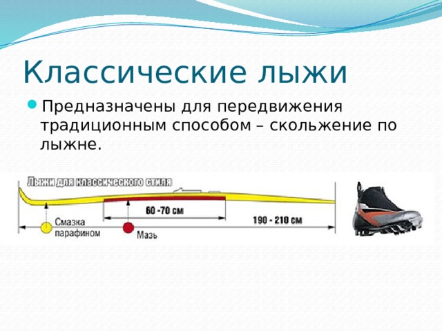 Чем отличаются лыжи для конькового хода