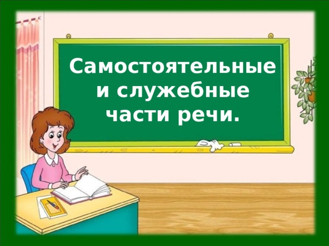 Презентация самостоятельные и служебные части речи 7 класс презентация