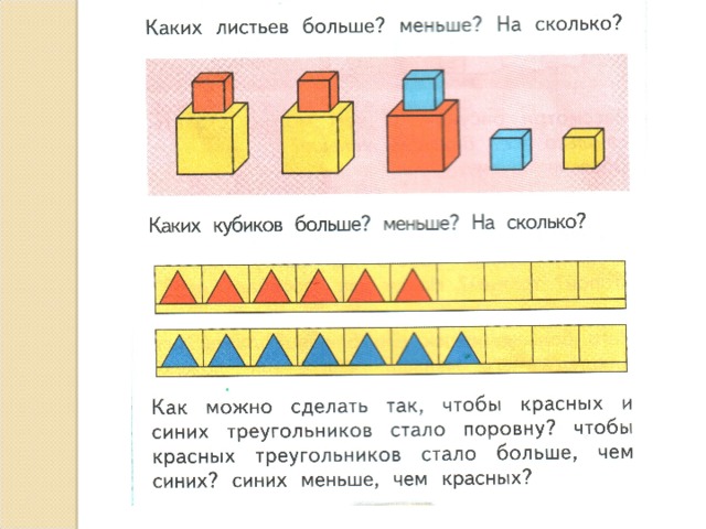 Картинка на сколько больше на сколько меньше