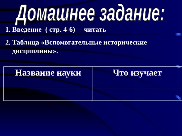 Урок по истории России 6 класс