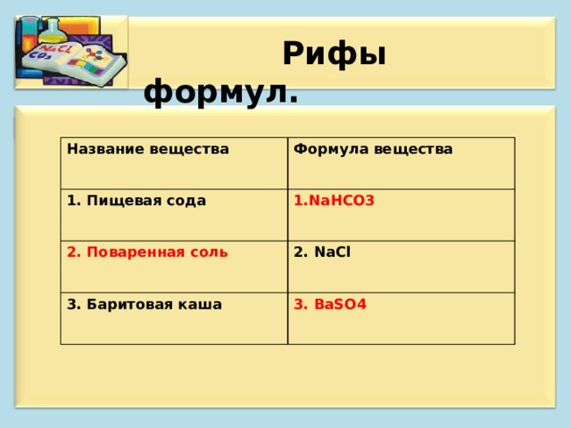 Назовите вещества baso4