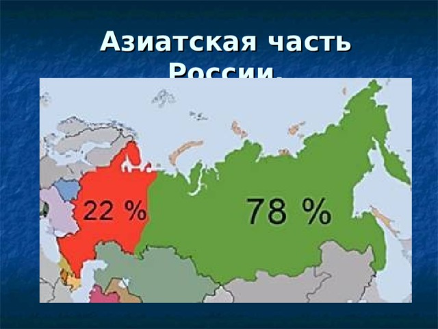 Карта азиатской россии