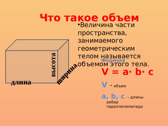 Объем величина. Величина части пространства это. Части величин. Величины объема. Что называется объемом тела.