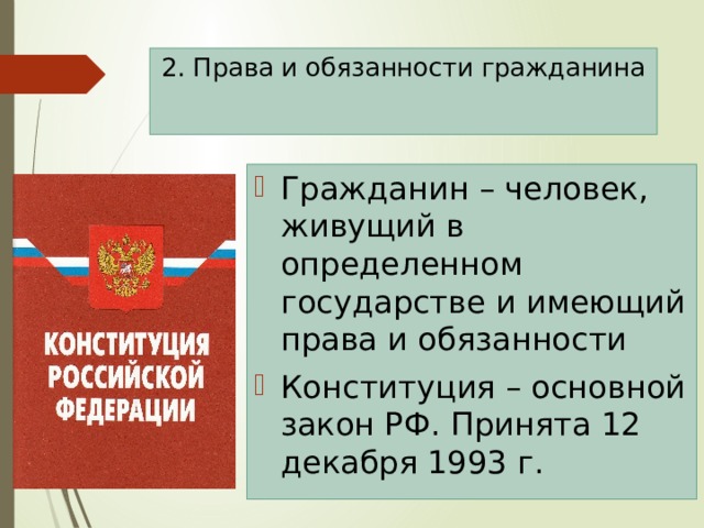 Презентация по теме гражданин россии 5 класс