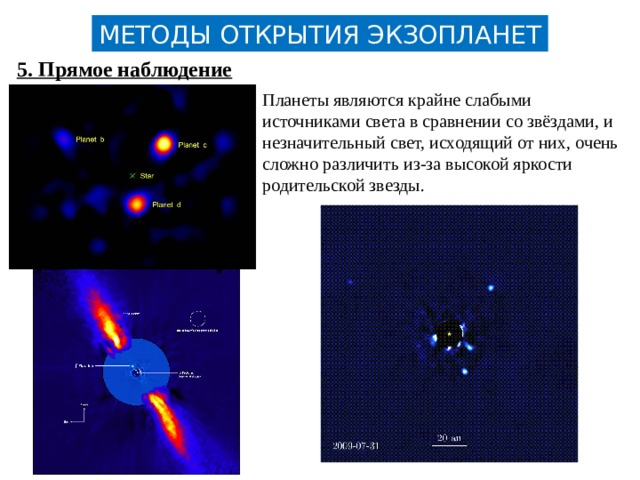 Проект методы обнаружения экзопланет