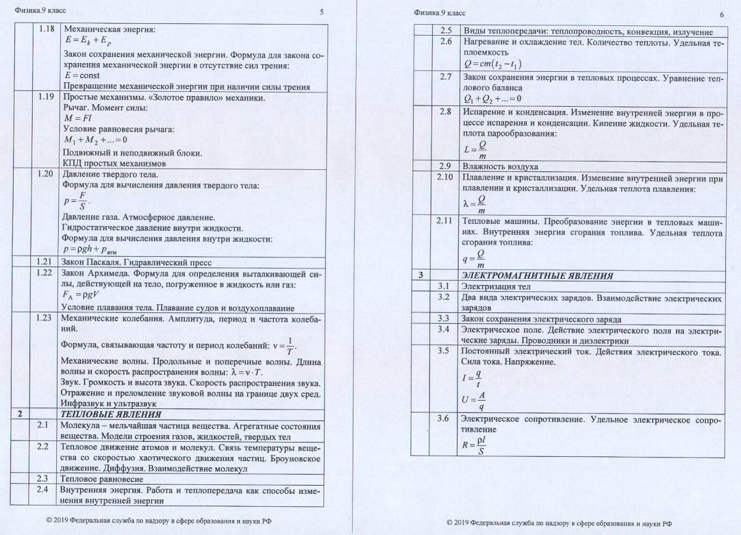 Календарно-тематическое планирование по физике для 9 класса ФГОС