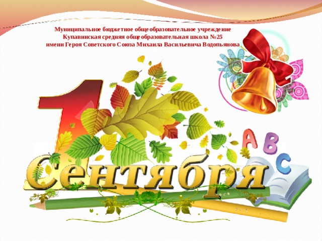 Муниципальное бюджетное общеобразовательное учреждение Купавинская средняя общеобразовательная школа №25 имени Героя Советского Союза Михаила Васильевича Водопьянова