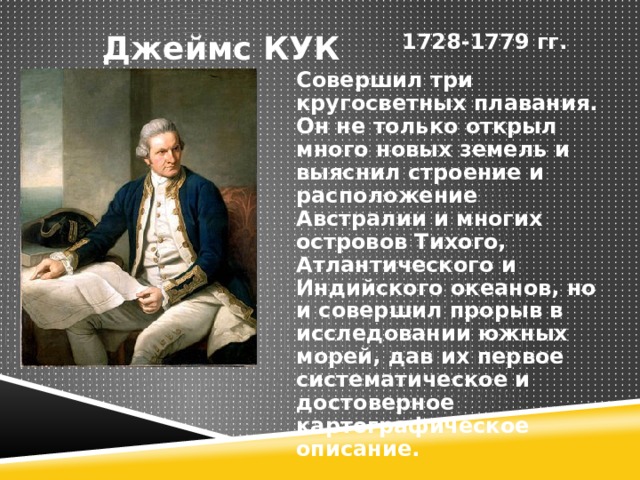 Презентация о джеймсе куке