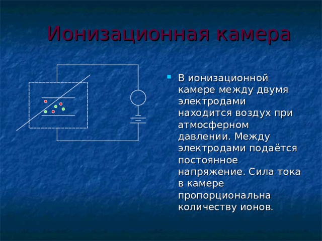 Ионизационная камера схема