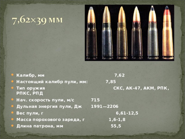 Скорость пули в метрах в секунду. 7,62 Калибр автомат Калашникова патрон. Калибр патрона АК 47 5.45. Патрон калибра 7,62 и 5.45 к автомату Калашникова. Дульная энергия патрона автомата Калашникова 74.