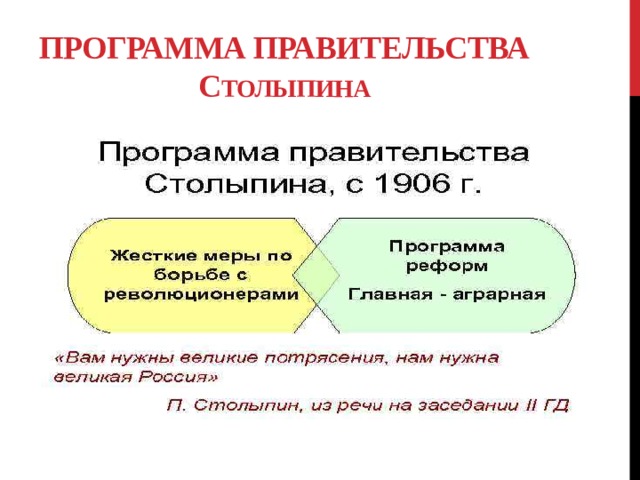 Программа правительства