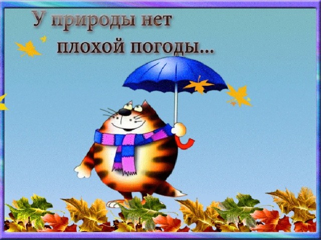 Солнечная Какая погода бывает летом? Дождливая Пасмурная 