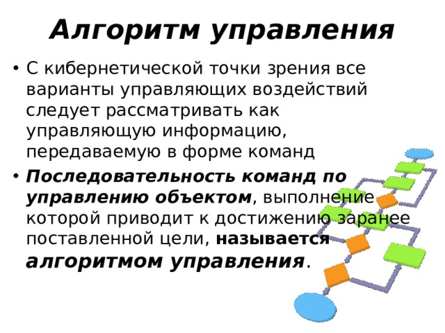 Примеры управления информатика