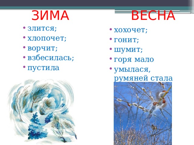 Зима злится стих