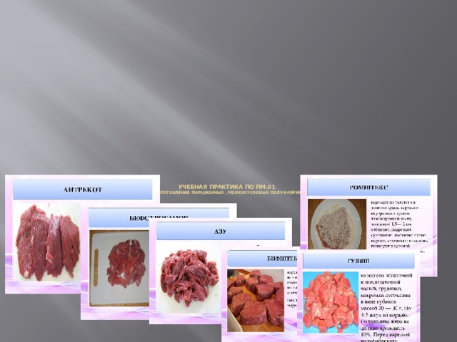 Мелкокусковые полуфабрикаты из птицы презентация