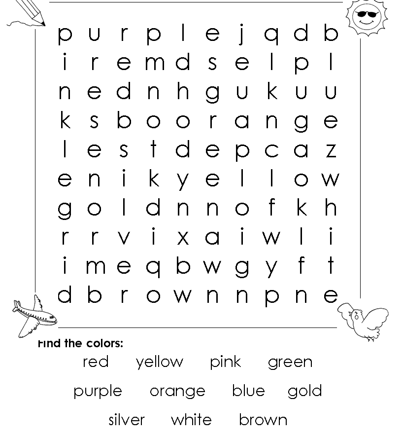 Wordwall colours