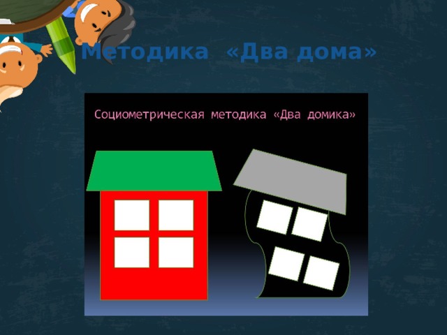 Методика панфиловой страхи в домиках. Методика два домика. Методика два домика стимульный материал. Методика два дома и Вандвик п Экблад.