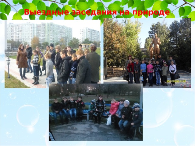 Выездные заседания на природе 