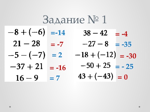 Вычитание рациональных чисел презентация