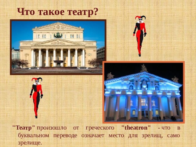 Что такое театр? 