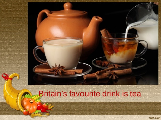 Britain’s favourite drink is tea