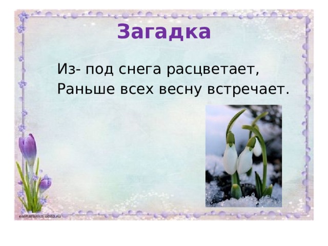 Презентация о весне загадки