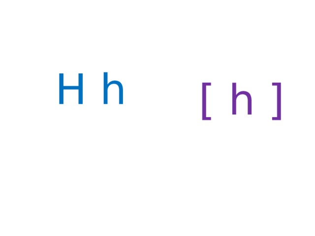 H h [ h ] 