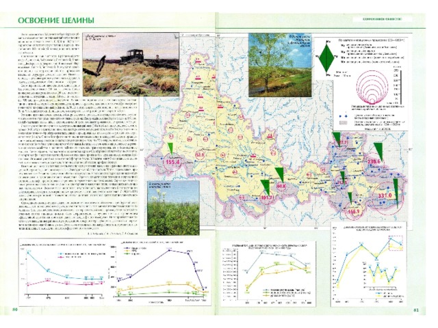 Карта освоения целины в ссср