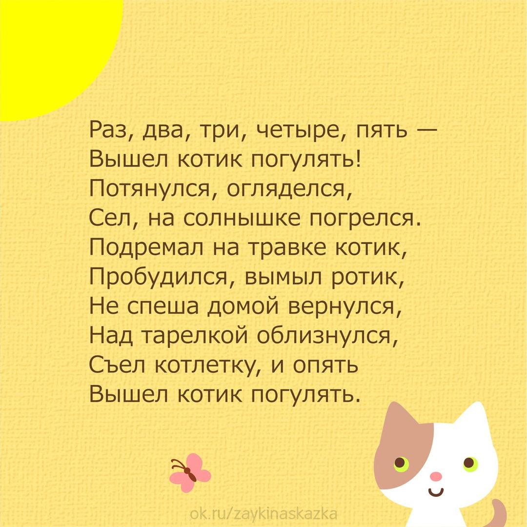 Стих про кота
