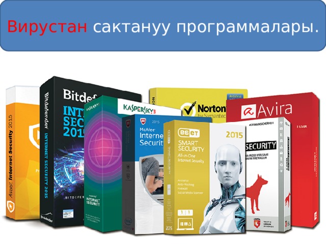 Вирустан сактануу программалары. 