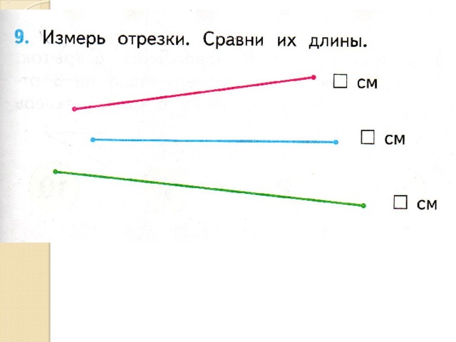 Отрезок фото 1 класс Презентация к уроку математики 1 класс на тему "Присчитывание и отсчитывание по 