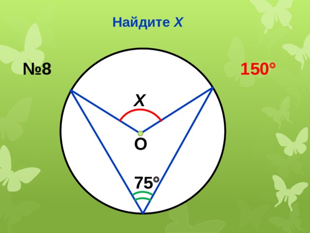 Найдите Х № 8 150  Х О 75  