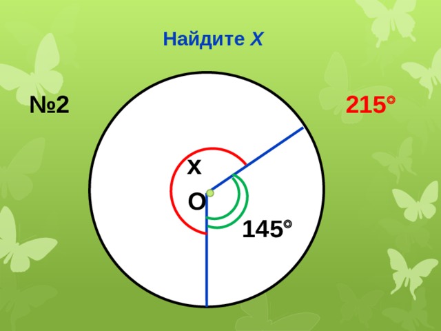 Найдите Х № 2 215  x О 145  