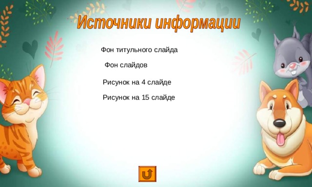 Фон титульного слайда Фон слайдов Рисунок на 4 слайде Рисунок на 15 слайде 