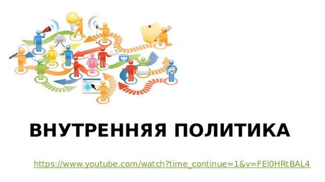 Внутренняя политика https://www.youtube.com/watch?time_continue=1&v=FEl0HRtBAL4 