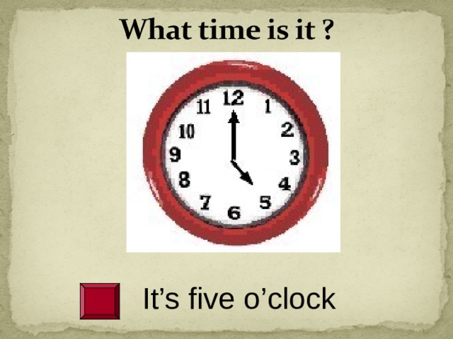 What time is it презентация