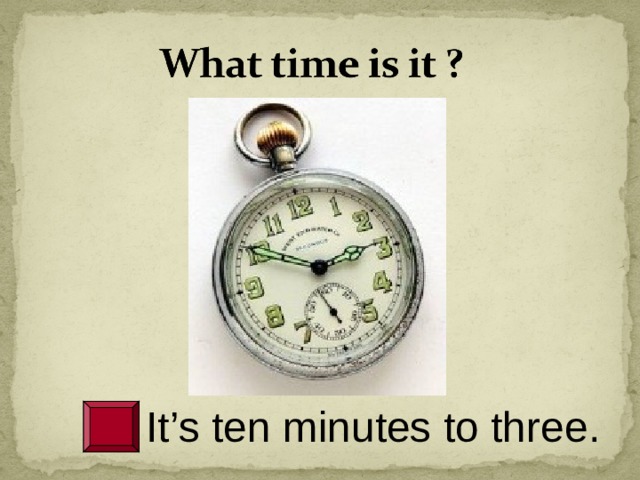 What time is it презентация