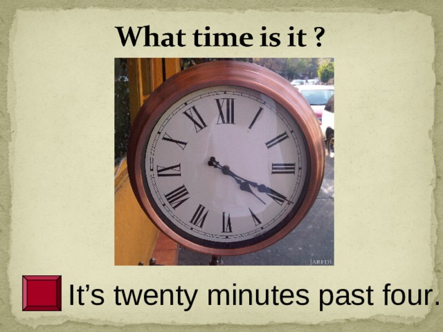 What time is it презентация