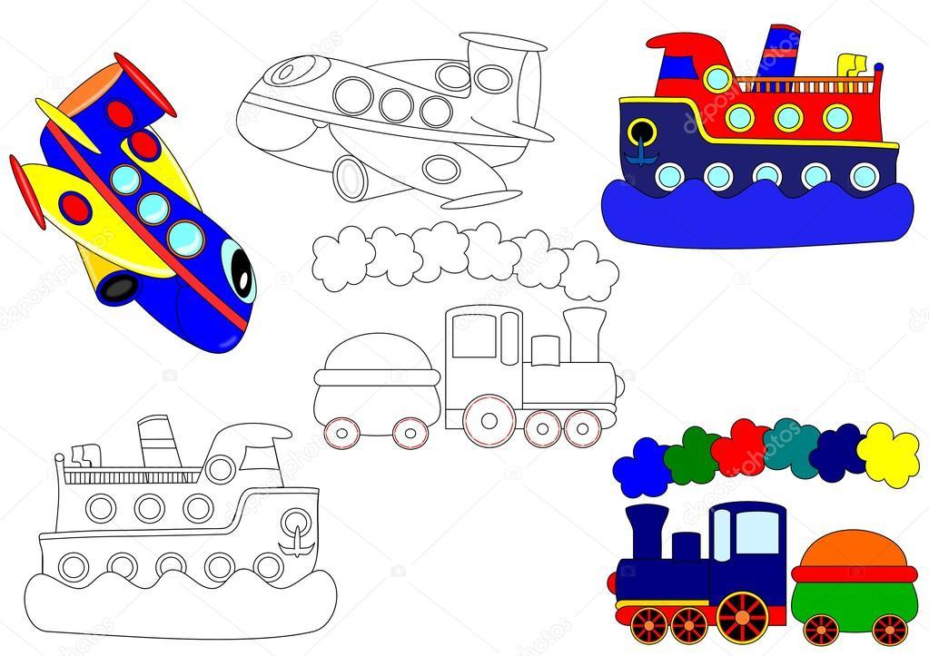 Машина пароход самолет. Раскраска транспорт младшая группа. Контур транспорта для детей. Рисование транспорт для детей 3 лет. Творчество детей 2 года на тему транспорт.