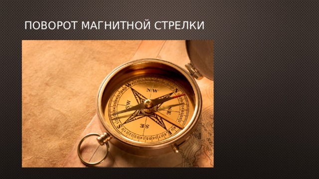 Поворот магнитной стрелки 