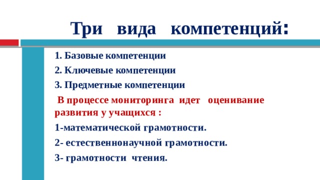 Функциональная грамотность виды компетенций