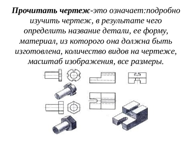 Виды графического изображения детали