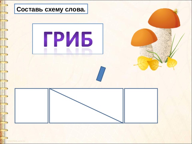 Гриб цветовая схема слова